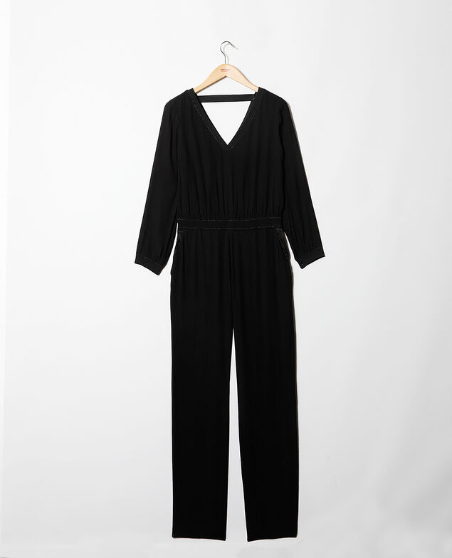 Lurex blend jumpsuit Black