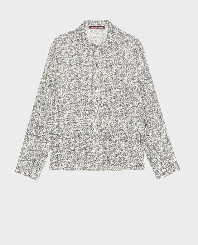 Printed shirt Feuillage off white