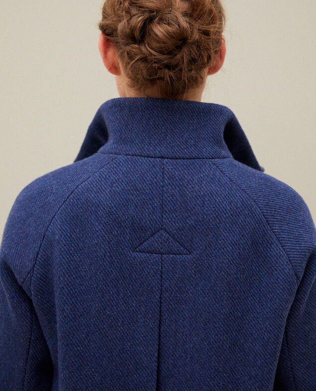 Coat with stand-up collar Peacoat