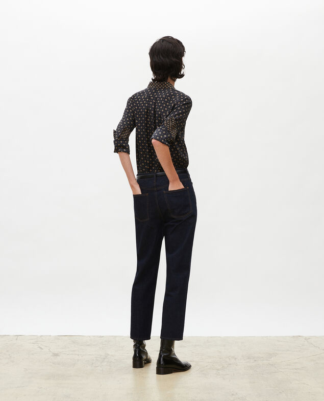 TOMBOY - Loose, mid-rise 5-pocket jeans Denim rinse