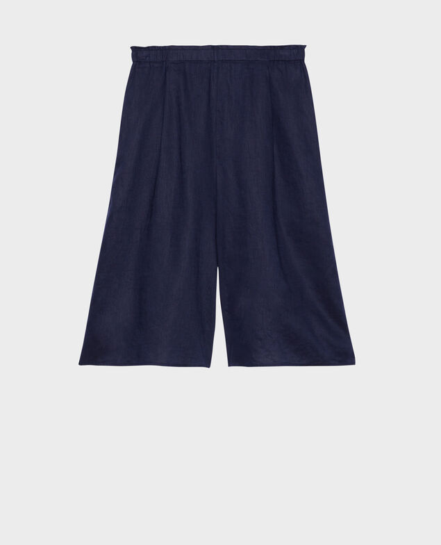 BABETH - Linen skort 68 blue