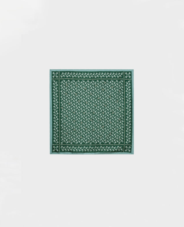 Square silk scarf Rain forest
