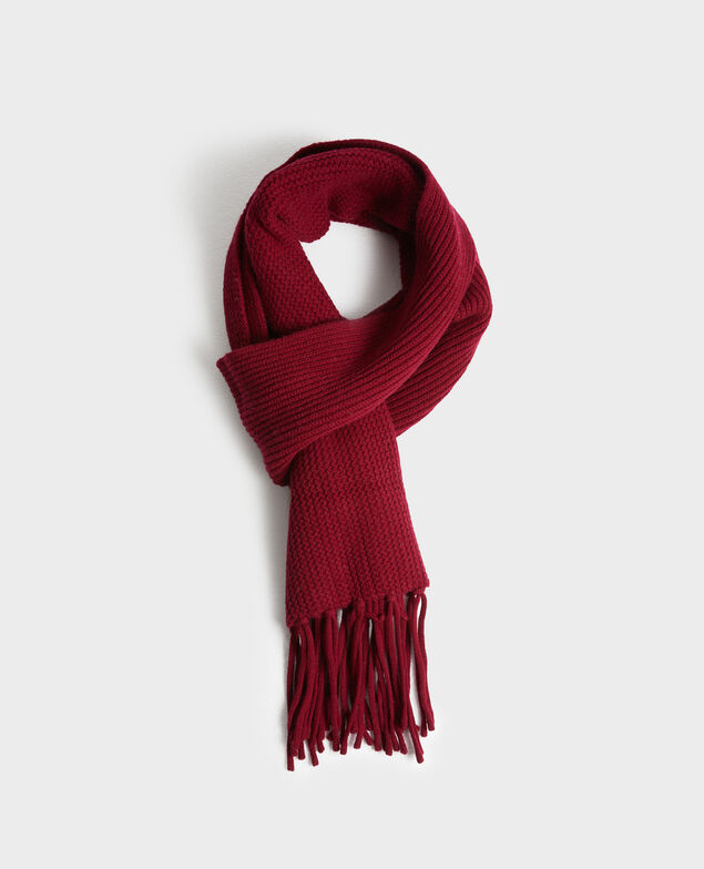 Wool scarf 8878 18 wine