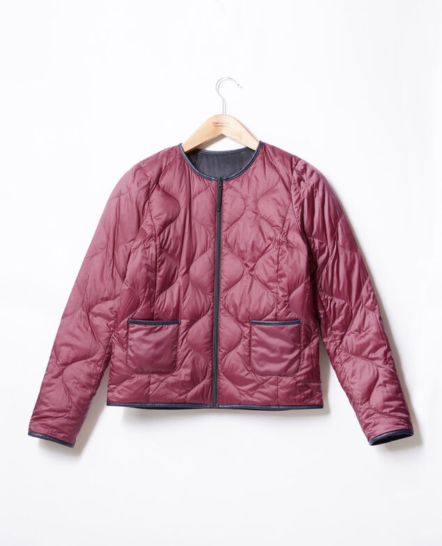 Reversible padded jacket Purple/navy