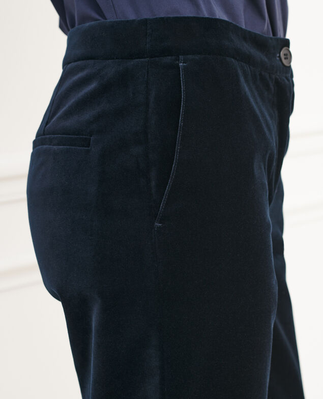 MARGUERITE - Cigarette trousers 6041c navy deep