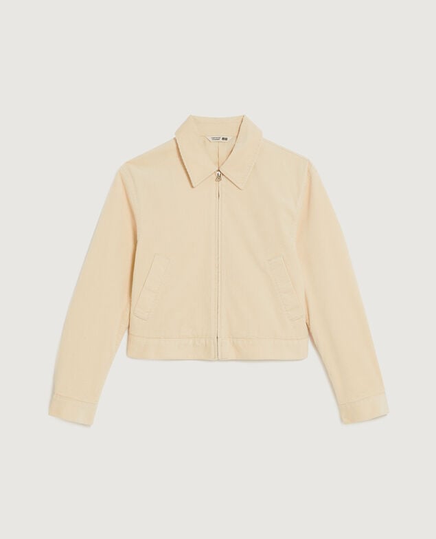 Corduroy jacket U010 off white