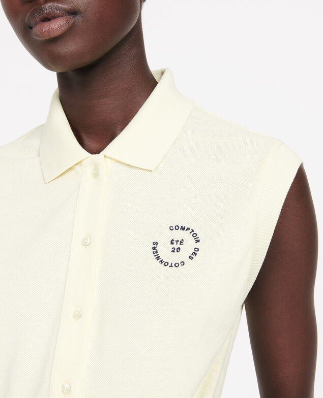 Cotton polo shirt Tender yellow