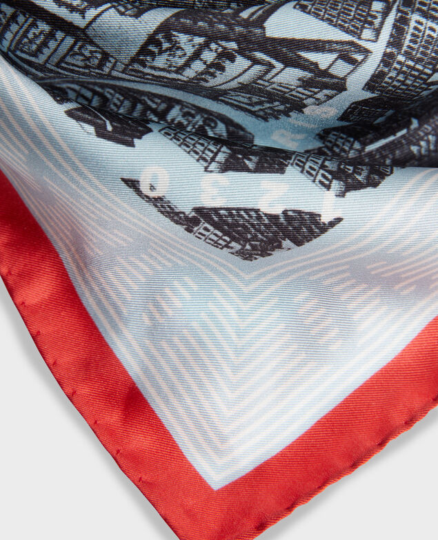 Square silk scarf Forget me not