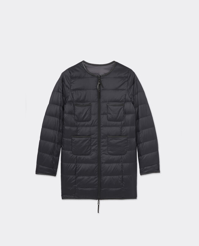 Long down jacket | ONLINE EXCLUSIVE Noir/charcoal