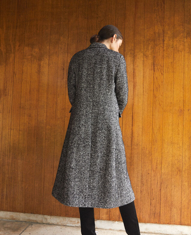 Timeless tailored coat Black