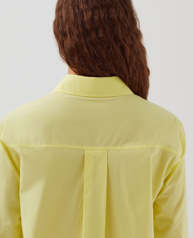 Loose cotton shirt H431 blazing yellow