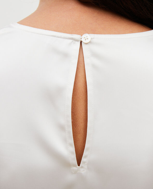 V-neck long-sleeve top Jet stream