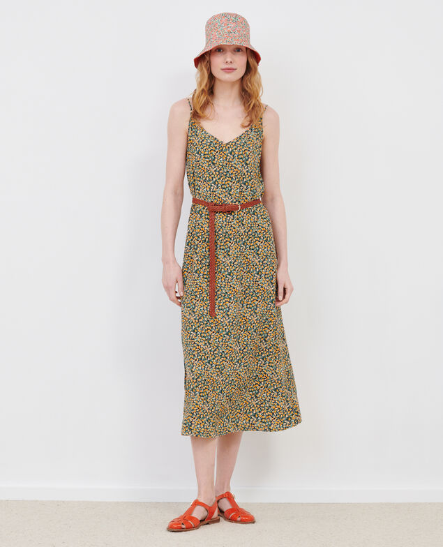 Printed maxi dress 8005c 116 print orange