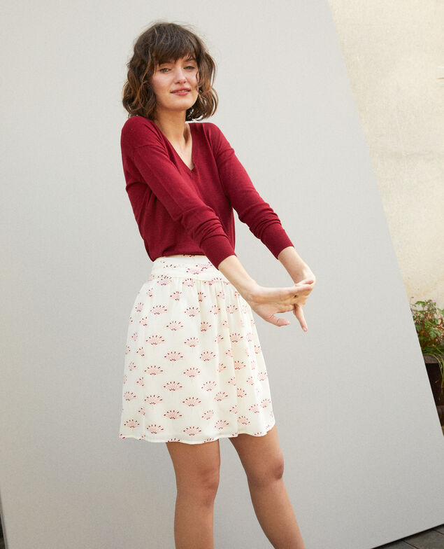 Short skirt White