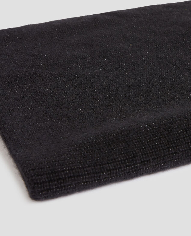 Cashmere blend snood H099 black lurex