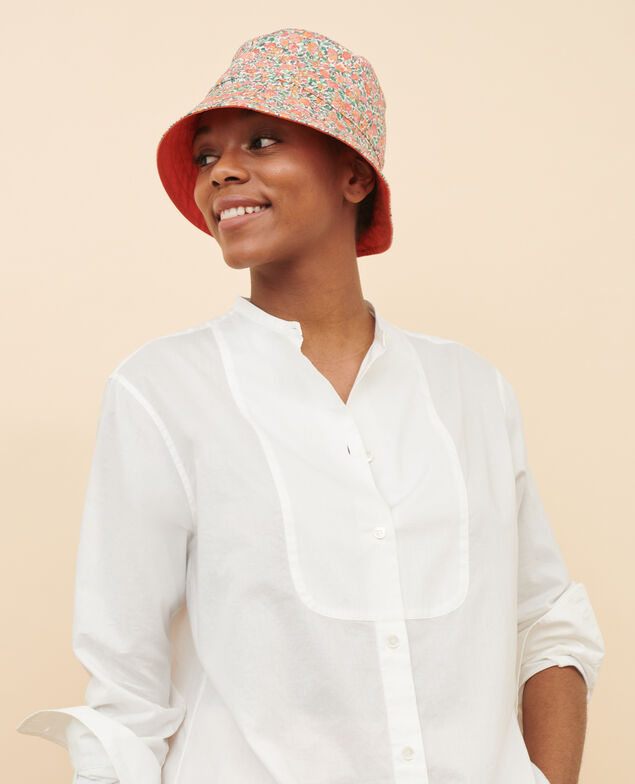 Cotton shirt with high-low hem 01 white