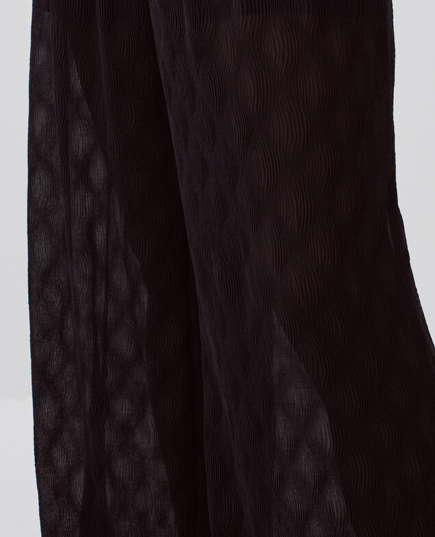 Loose silky trousers H091 black beauty