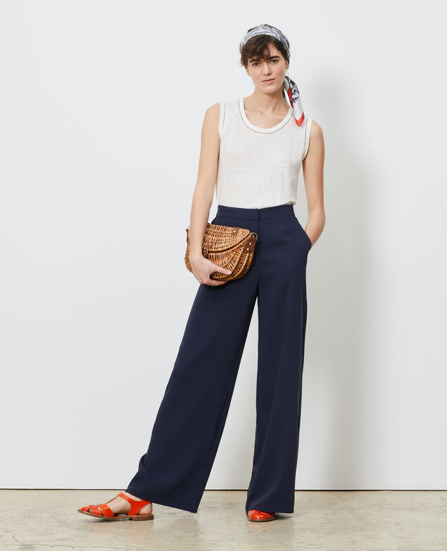Linen tank top Gardenia