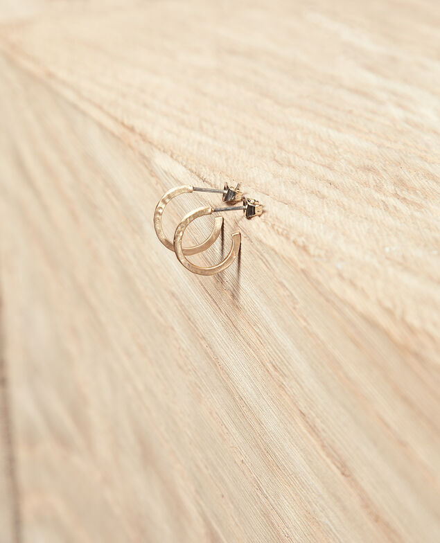 Round earrings Golden