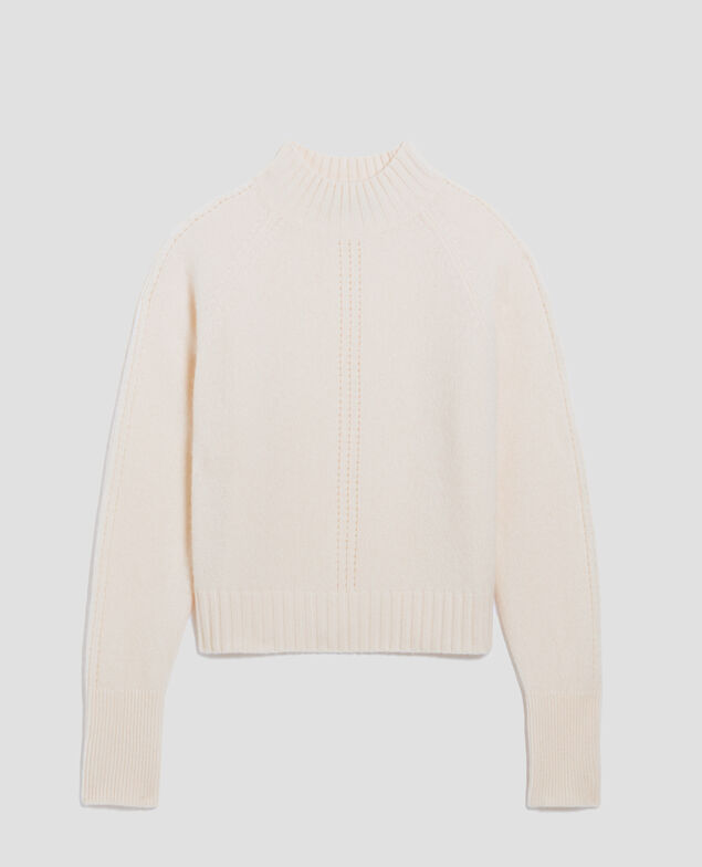 Cashmere polo neck jumper I300 pearled ivory