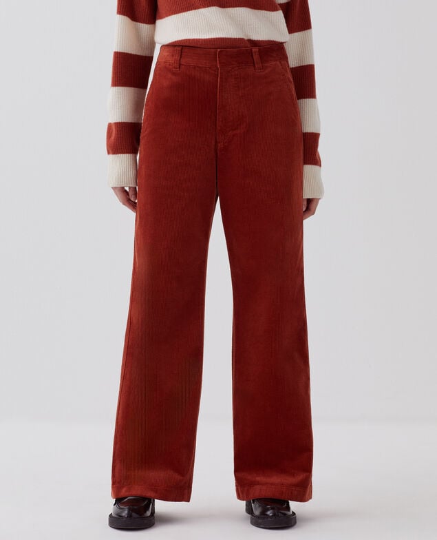 Corduroy trousers U270 orange