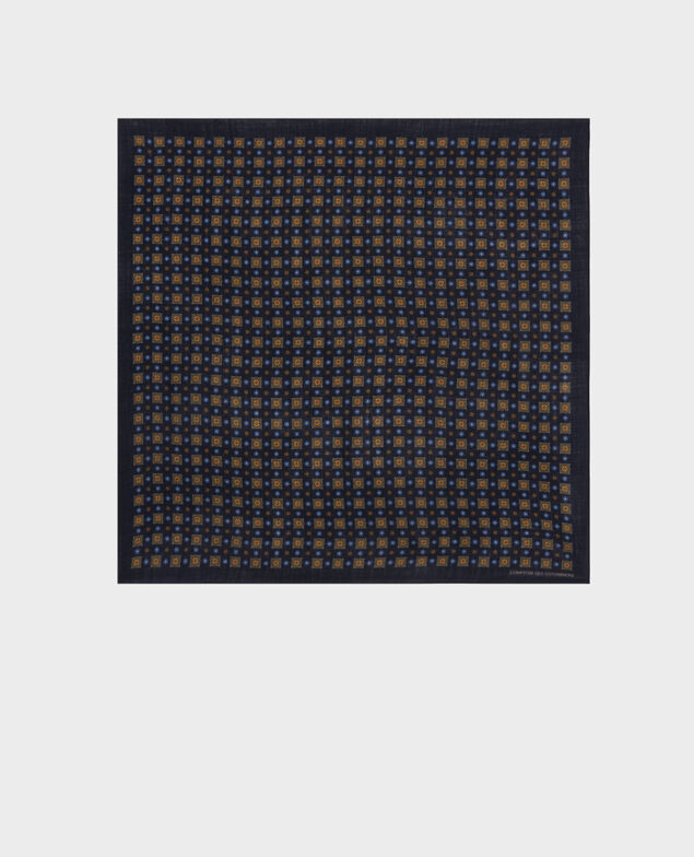 Printed wool scarf Night sky