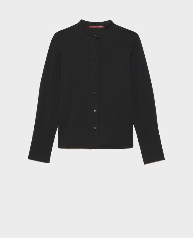 Mandarin collar shirt Black beauty