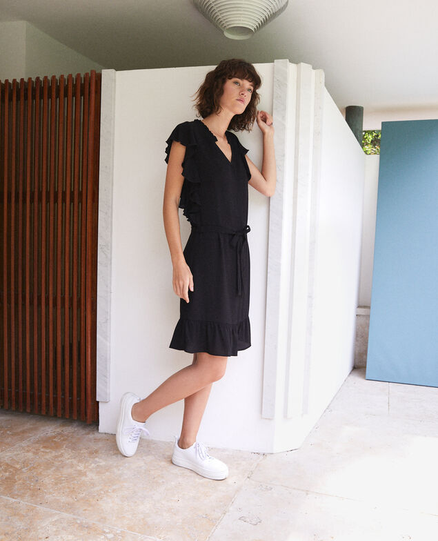 Frilly dress Black