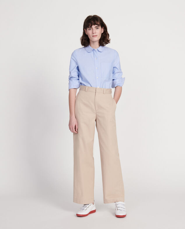 Cotton shirt  Chambray blue