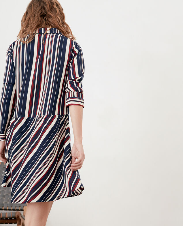 Striped dress Stripes marine/devil