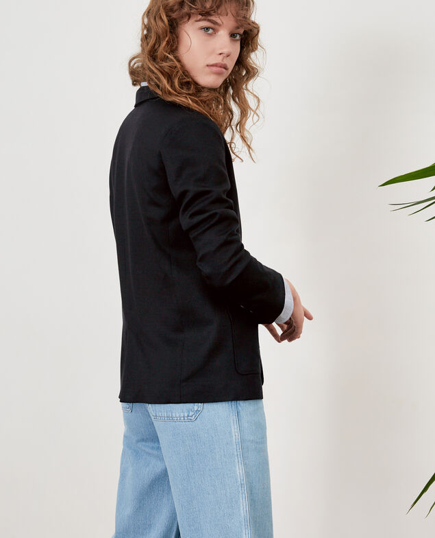 Jacket with wool Noir