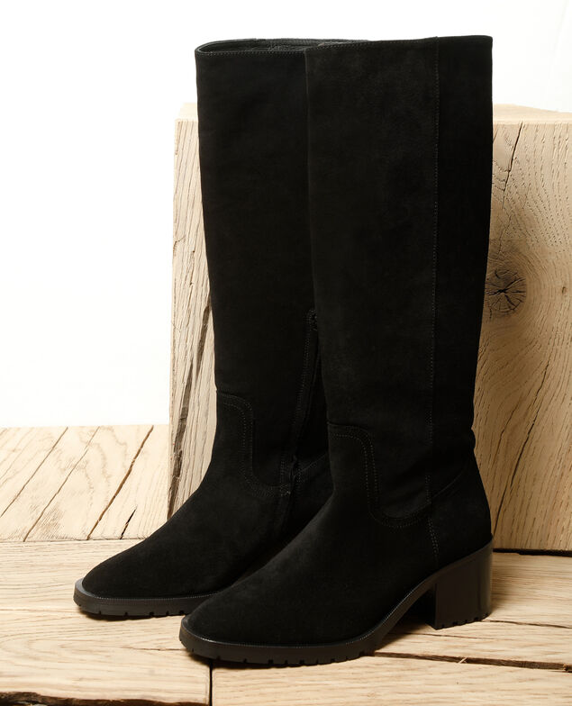 Suede boots Black