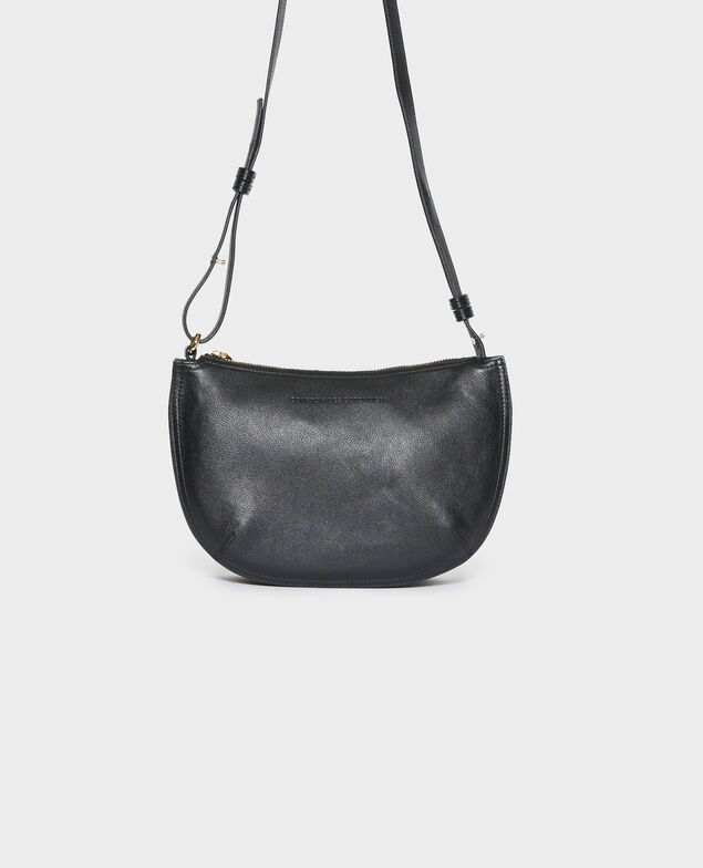 Small leather bag 09 black