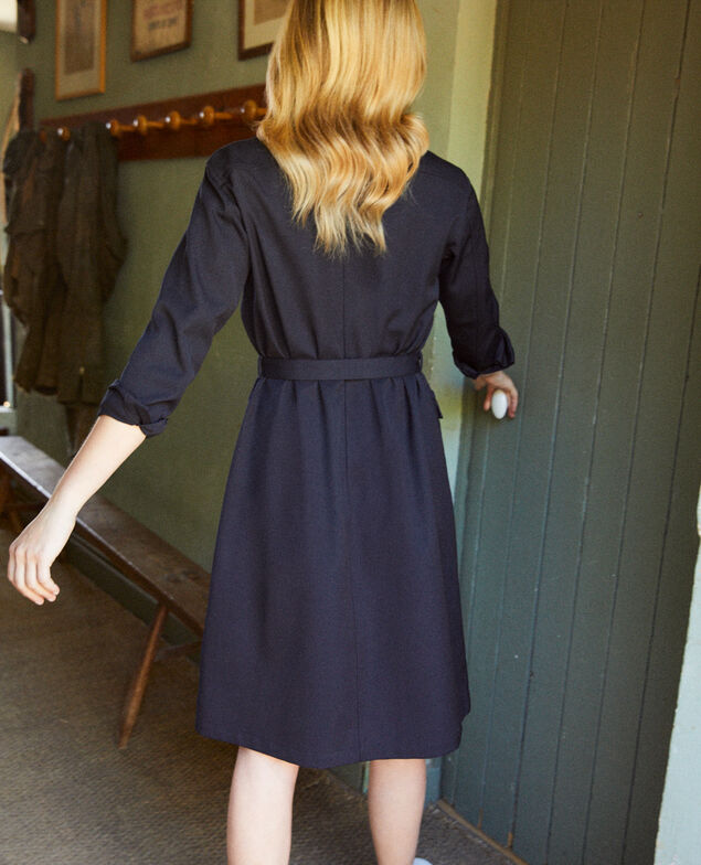 Plunge dress Dark navy