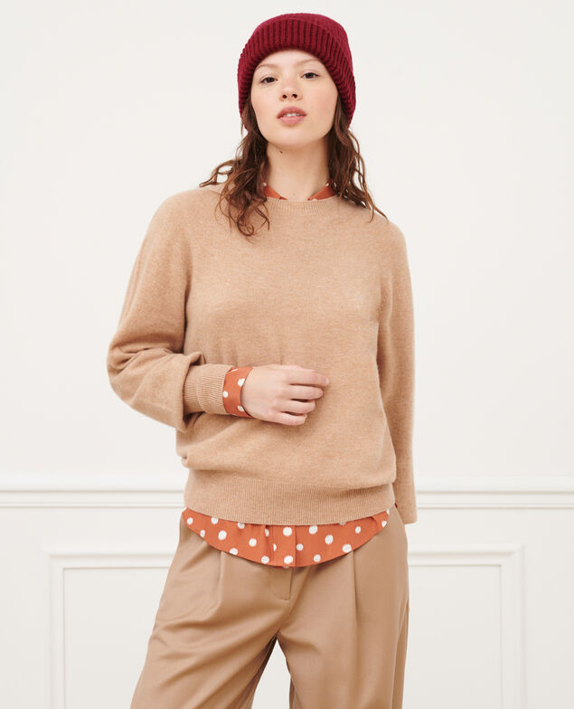 Round neck cashmere jumper 8803 32 beige