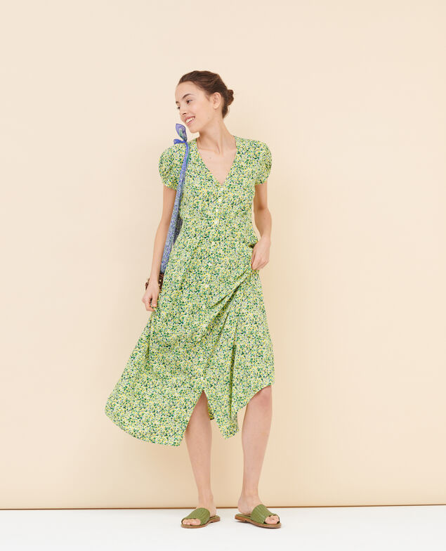 LUDIVINE - Floaty maxi dress 116 print yellow