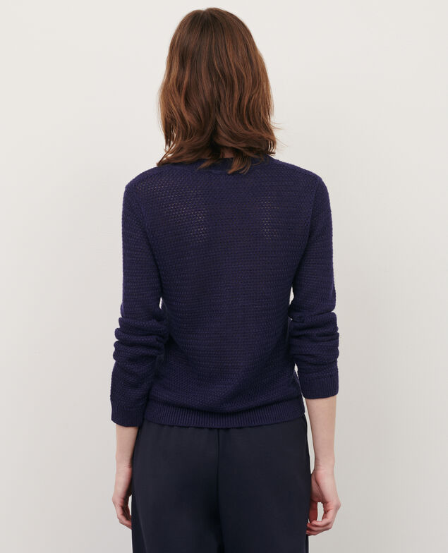 Linen cardigan 68 blue