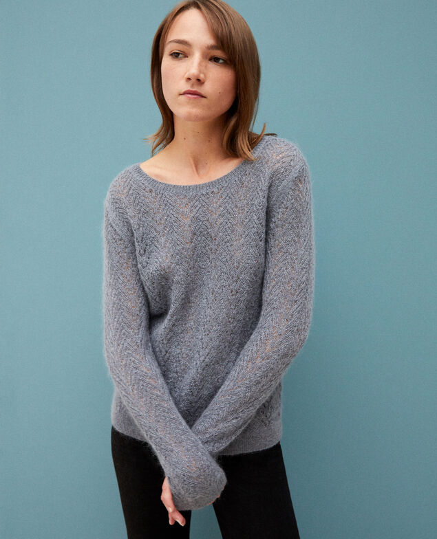 Jumper with mohair and lurex Quiet shade