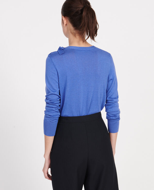 Silk and cashmere blend jumper Amparo blue