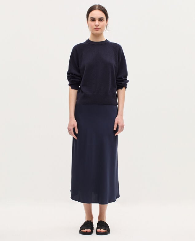 Silky midi skirt H695 night sky