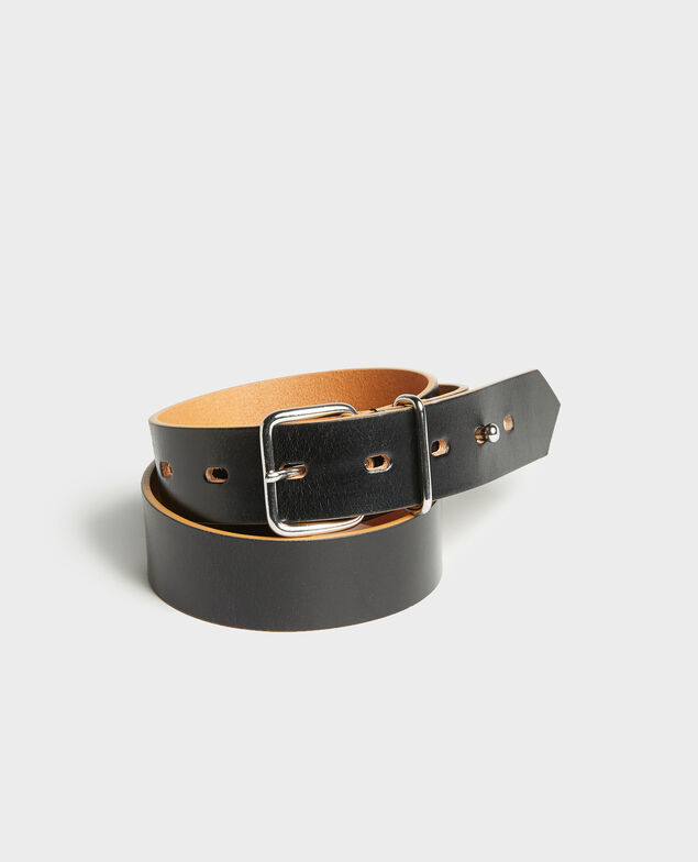 Leather belt Black beauty