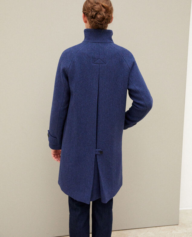 Coat with stand-up collar Peacoat
