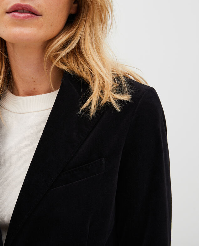 Two button corduroy blazer Black beauty