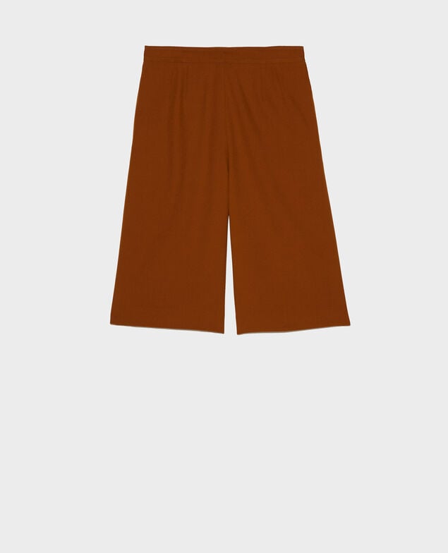 Smooth wool bermuda shorts Monks robe