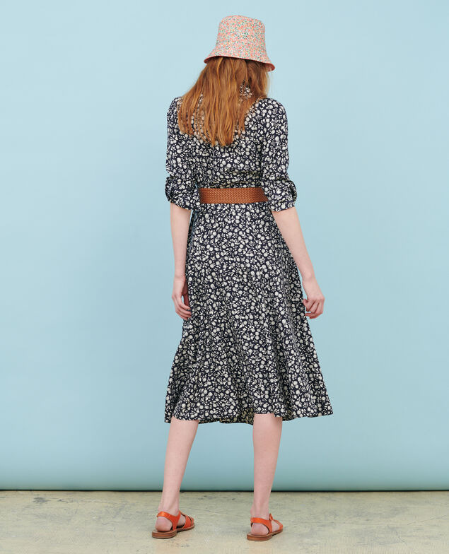 Printed maxi dress 96 print navy