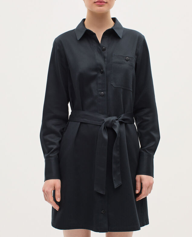 Workwear mini shirt dress K080 vulcan gray