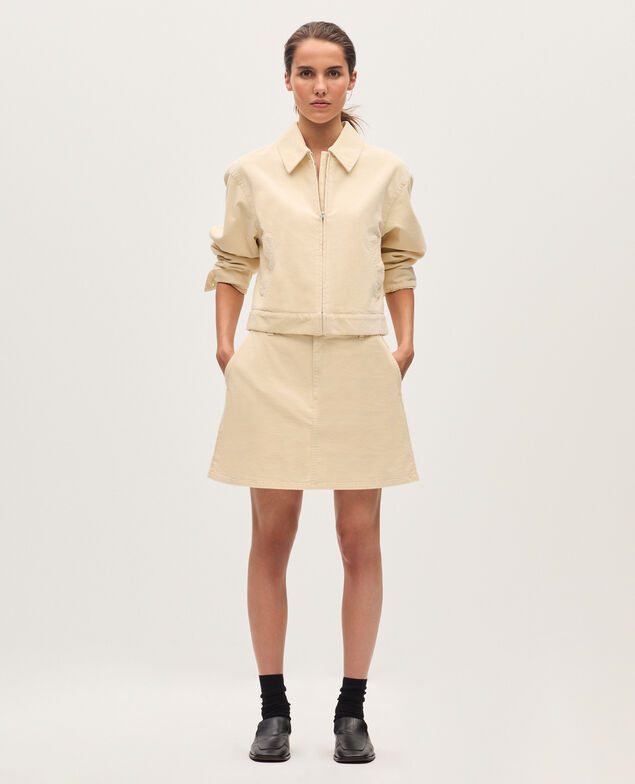 Corduroy jacket U010 off white