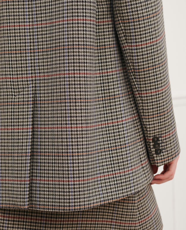 Check boyfriend blazer 8864 03 gray check