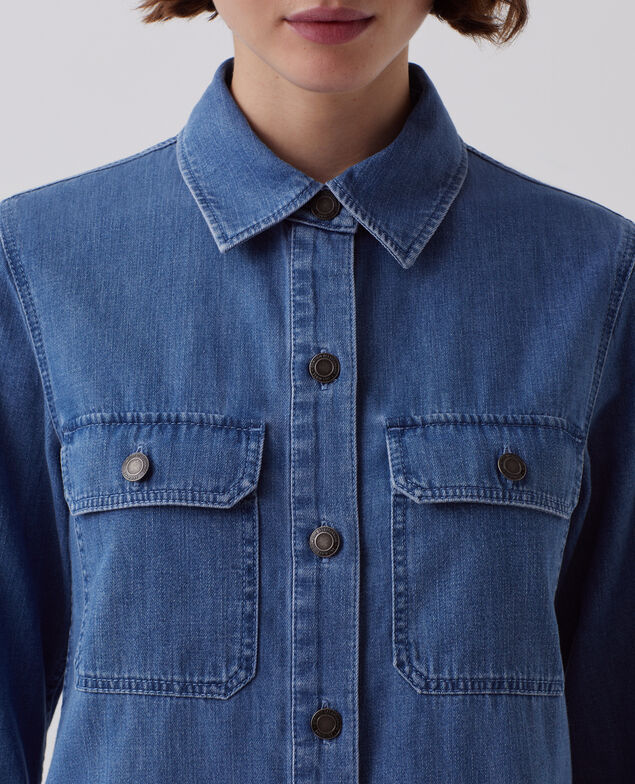 Denim shirt J621 light blue