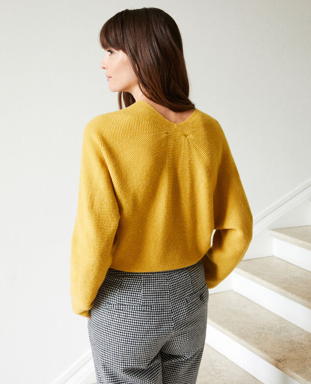 V neck cashmere jumper 100% cashmere Sauterne